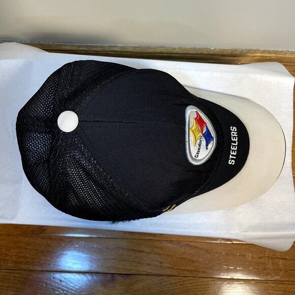 REEBOK Mens NFL Authentic Sideline Pittsburgh Steelers Cap Black & Gold OSFA - Picture 5 of 7